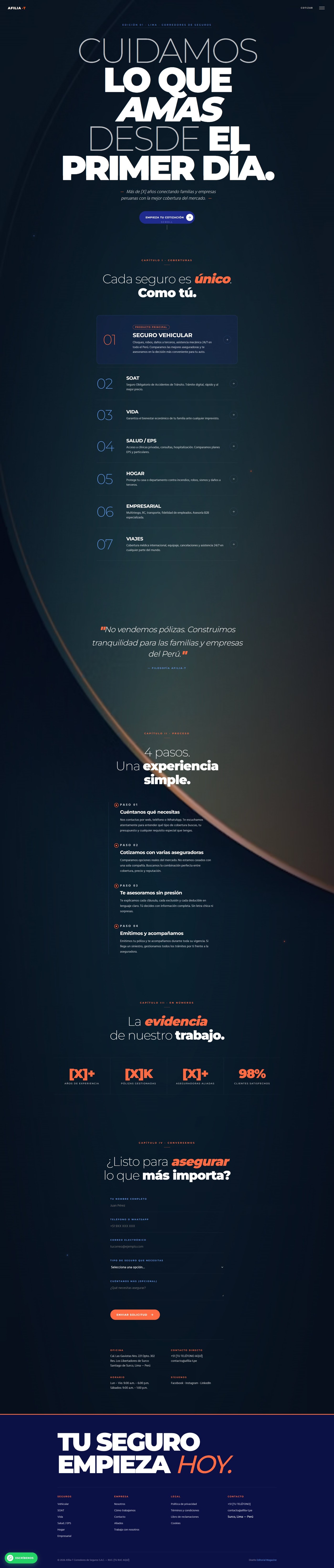 AFILIA-T Editorial - diseño editorial extendido